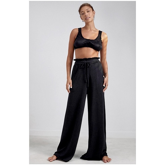 Lunya Cozy Cotton Silk Relaxed Ankle Immersed Black NWT - Picture 3 of 6